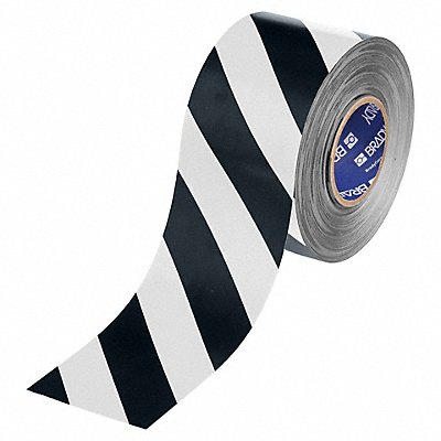 4 X 100 B543 THICK BLK/WHT FLOOR TAPE