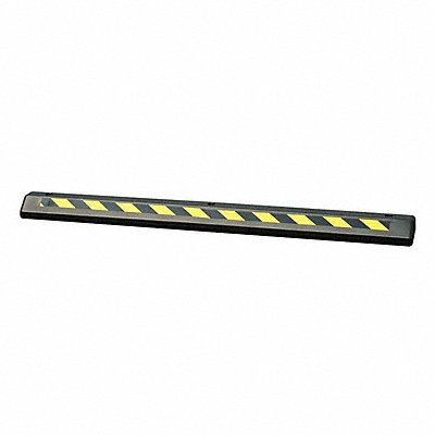 Parking Curb 6 ft x 4 x 8 Black/Yellow