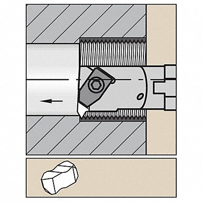 Thread Turning Toolholder A16NEL3