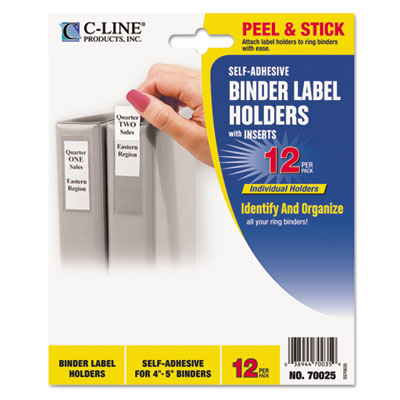 HOLDER,BNDR LBL,2-3.5",12