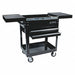 Compact Slide Top Utility Cart Black