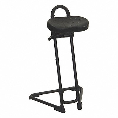 Sit Stand Stool C-Frame Black 35.5 H