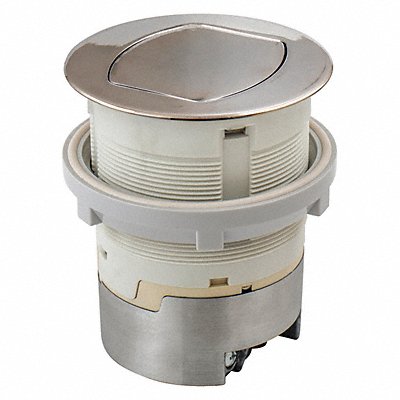 Ktcn Cntr Rcpt Flush Nickel 15A Kit