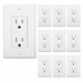 White Wall Outlet 15 Amps PK10