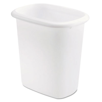 WASTEBASKET,VNTY,6QT,WH