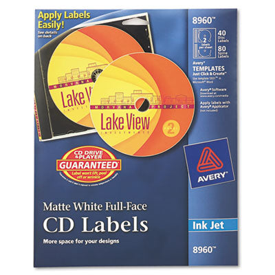 LABEL,FULLCD,40/PK,MTWHT