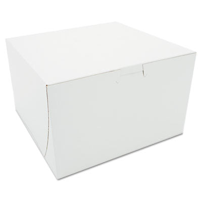 BOX,BAKERY,8X8X5,LOCK,WH