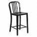 Black Metal Outdoor Stool 24 