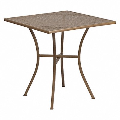 Gold Patio Table 28SQ