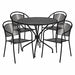 Black Patio Table Set 35.25RD