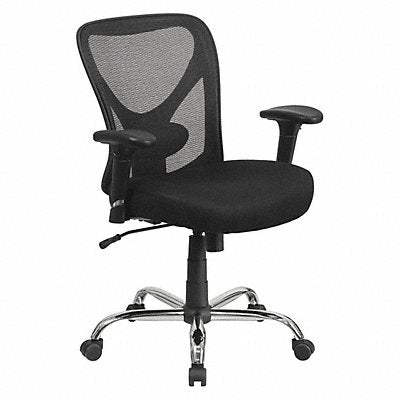 Black 400Lb Mid-Back Chair