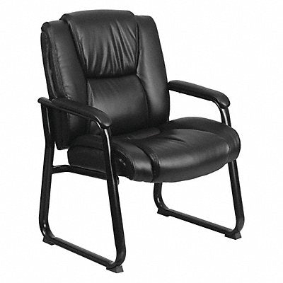 Black Leather Side Chair