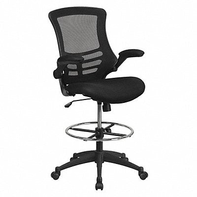 Black Mesh Drafting Chair