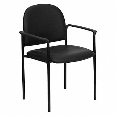 Black Vinyl Stack Chair