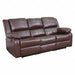 Brown Leather Recliner Sofa