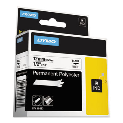 TAPE,1/2",PERM,POLY,WHT