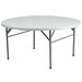 Wh 60Rnd Plastic Bi-Fold Table