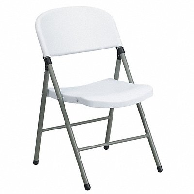 White Plastic Folding Chair