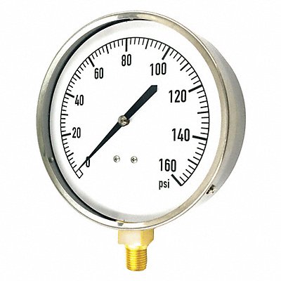 G3995 Pressure Gauge Mechanical Cont 4-1/2 In