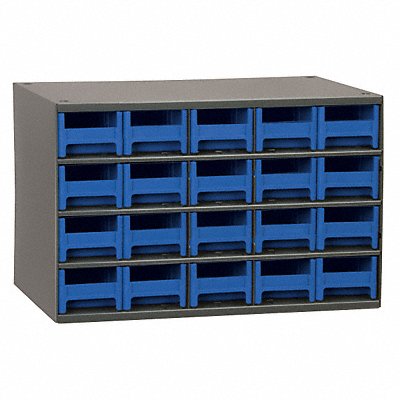 G2390 Bin Cab 20BlueDrwr Gray 11 H BlueDrwr