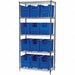 G3472 Bin Shlvng 18inx74inx36in Blue