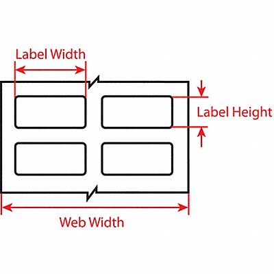 Label White Blank Polyester