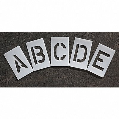 Pavement Stencil 2 in Alphabet Kit 1/8