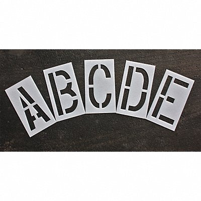 Pavement Stencil 24 in Alphabet Kit 1/16