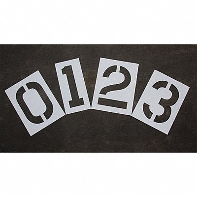 Pavement Stencil 24 in Number Kit 1/8