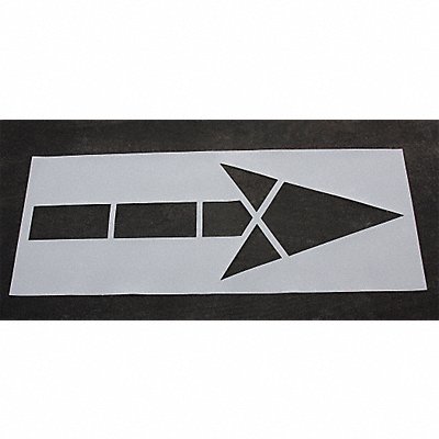 Pavement Stencil 120 in MUTCD Arrow 1/16