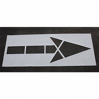 Pavement Stencil 120 in MUTCD Arrow 1/8