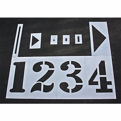 Athletic Stencil Track  Field 36in 1/8