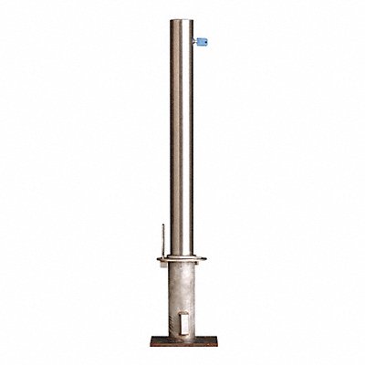 Bollard Removble 3 Flat Stainless Steel