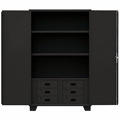 Combo Drawer Cabinet 78 H 60 W Black