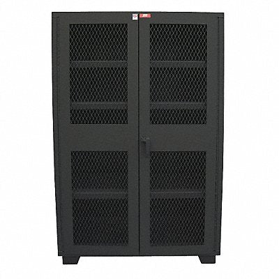 Shelving Cabinet 78 H 48 W Black