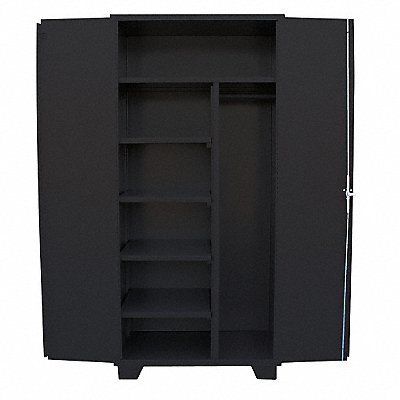 Combo Wardrobe Cabinet 78 H 36 W Black