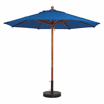 Wood Umbrella 9Ft 1-1/2 Pole Pcfc Blue