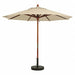 Wood Umbrella 7 Ft 1-1/2 Pole Khaki