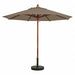 Wood Umbrella 7 Ft 1-1/2 Pole Taupe