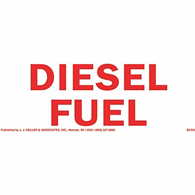 Hazmat Sign Diesel Fuel Small