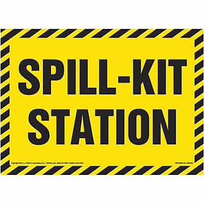 Spill-Kit Station Sign 10 x 7 Vinyl