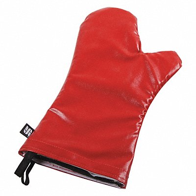 Oven Mitt Poly-Cotton Red