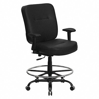 Draft Chair w/Adj. Arms 400 lb Cap Blk