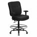 Draft Chair w/Adj. Arms 400 lb Cap Blk