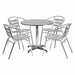 Alum Table Set Round w/4 Chairs 31.5 