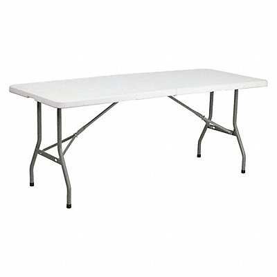 Bi-Fold Table Plastic White 30 x72 