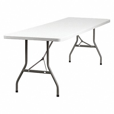 Fold Table Plastic White 30 x96 