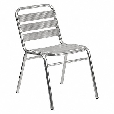 Restaurant Chair Slat Back Alumnium