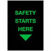 Safety Logo Entrance Mat Black 3ft.x5ft.