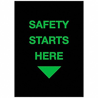 Safety Logo Entrance Mat Black 4ft.x6ft.